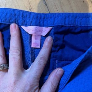 Lily Pulitzer shorts blue textured
